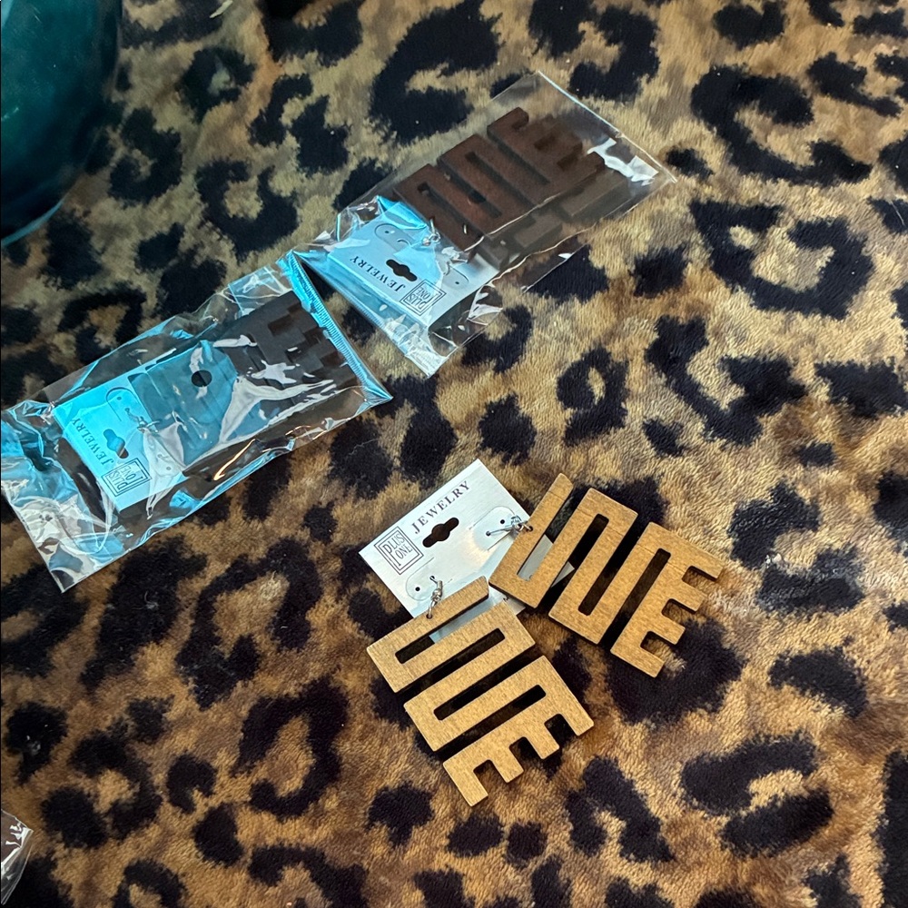 Gold and Brown Statement Earrings